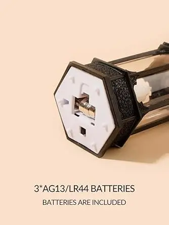 Picture of Antique LED Hurricane Lantern Lamp, Wall Hanging Led String Light Holder for Home, Deepavali Pooja Decor, Living Room, Bedroom - Multicolor