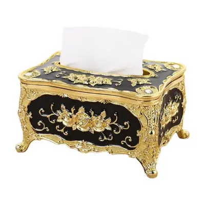 Picture of Acrylic Tissue Box Universal Luxury European Paper Rack Office Table Accessories Home Office KTV Hotel Car Facial Case Holder