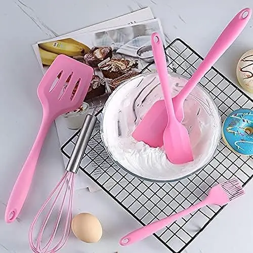 Picture of 5pcs silicone baking spoon set - Multicolor