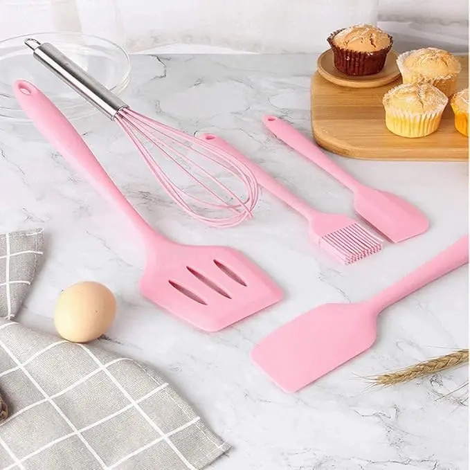 Picture of 5pcs silicone baking spoon set - Multicolor