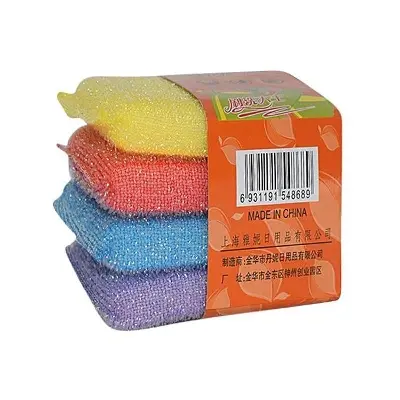 Picture of 4 Pices Dish Wash Scrubber - Multicolor