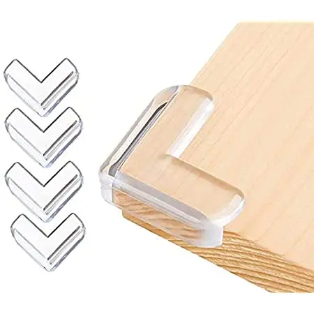 Picture of 4 pcs  Silicon Corner Protector for Sharp Edges, Baby Proofing Products, Table Corners Edge Protector, Bed Corners Edge Protector - Multicolor