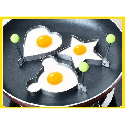 Picture of 3pcs Stainless steel fried egg mold kitchen tool Tool - Silver