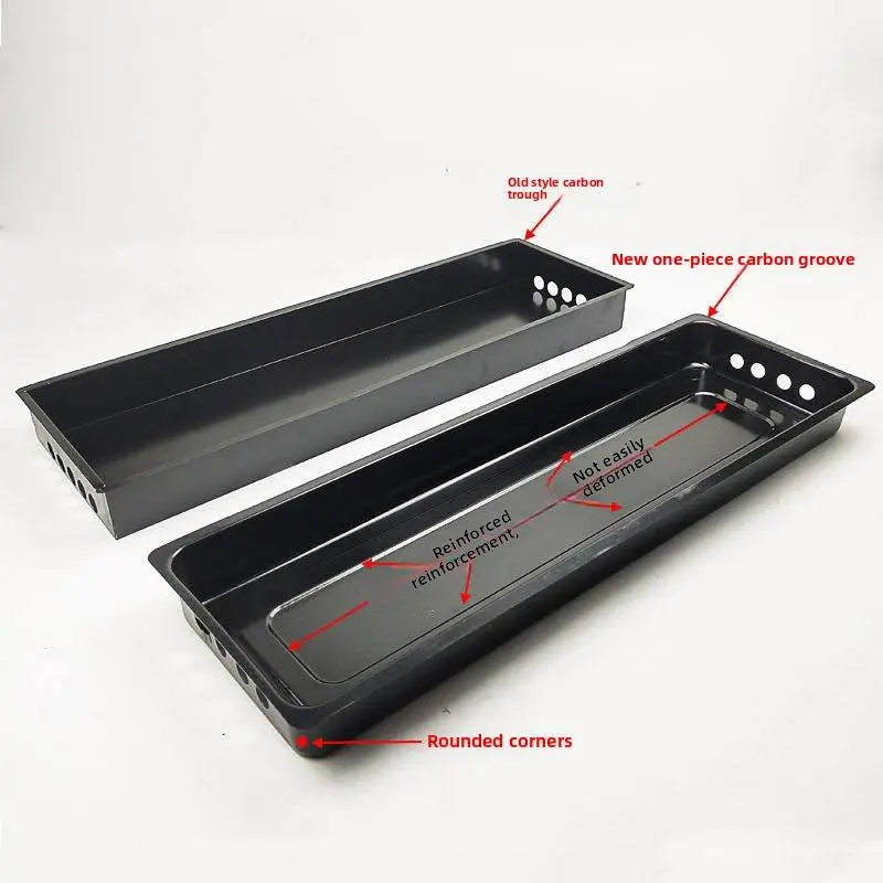 Picture of 24 inchi Barbecue Grill Charcoal Outdoor Portable Set Machine Cast Iron Small Braai Stand Folding Bbq Grills - Black