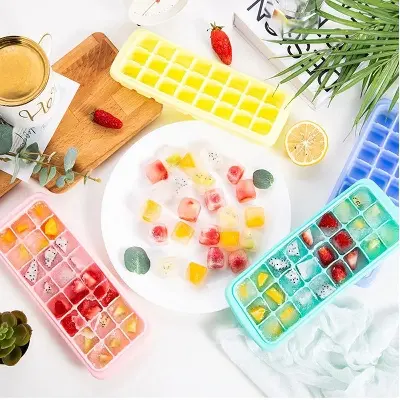 Picture of 24 Cavity Silicone Ice Cube Mold Reusable Tray for Summer