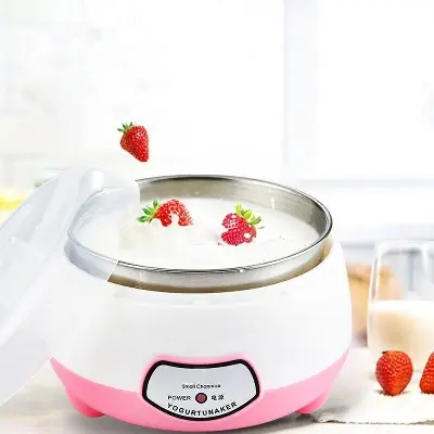 Picture of 220V 1L Automatic Electric Yogurt Maker Machine with 3 100ml Yogurt Containers Glass Jars DIY Apparatus