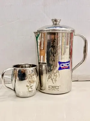 Picture of 2 pcs set Stainless steel water jug (3 liter) - siver