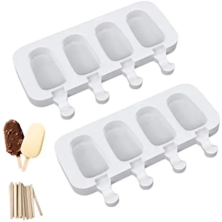 Picture of 1Pcs Silicone Popsicle Molds Baking Mini Homemade Ice Cream Bar Cakesicle Mold - Off White