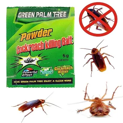 Picture of 1pcs Effective Green Leaf Cockroach Killing Bait pests insect pesticides trap high quality - Green