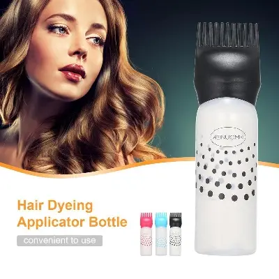 Picture of 1pc Hair Dyeing Coloring Applicator Bottles Root Comb Applicator Bottle Dispenser with Comb Salon - Not Specified,Body