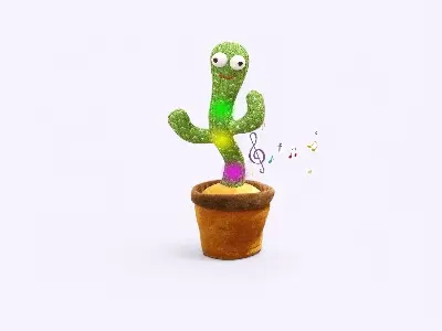 Picture of Dancing cactus can twist can sing to learn to speak swing - Green