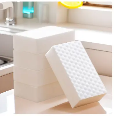 Picture of High-Quality Magic Nano Sponge Multi-Use Cleaning Tool for Household and Office - White
