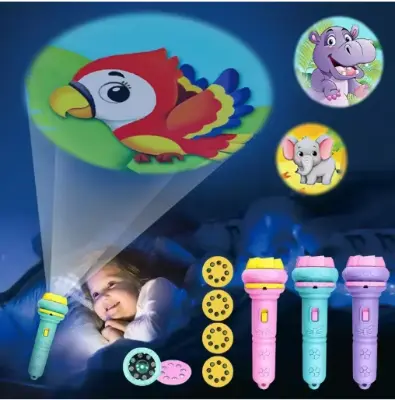 Picture of Children's fun projector flashlight-4 cards/32 pattern