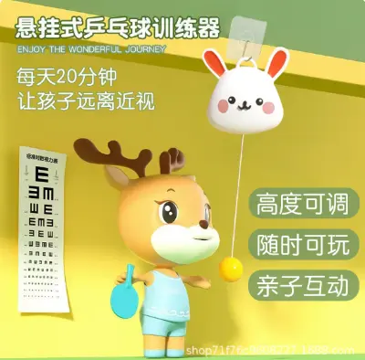 Picture of Hanging table tennis trainer children's indoor parent-child exercise-5 Ball