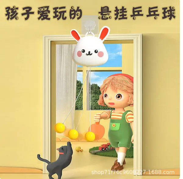 Picture of Hanging table tennis trainer children's indoor parent-child exercise-5 Ball