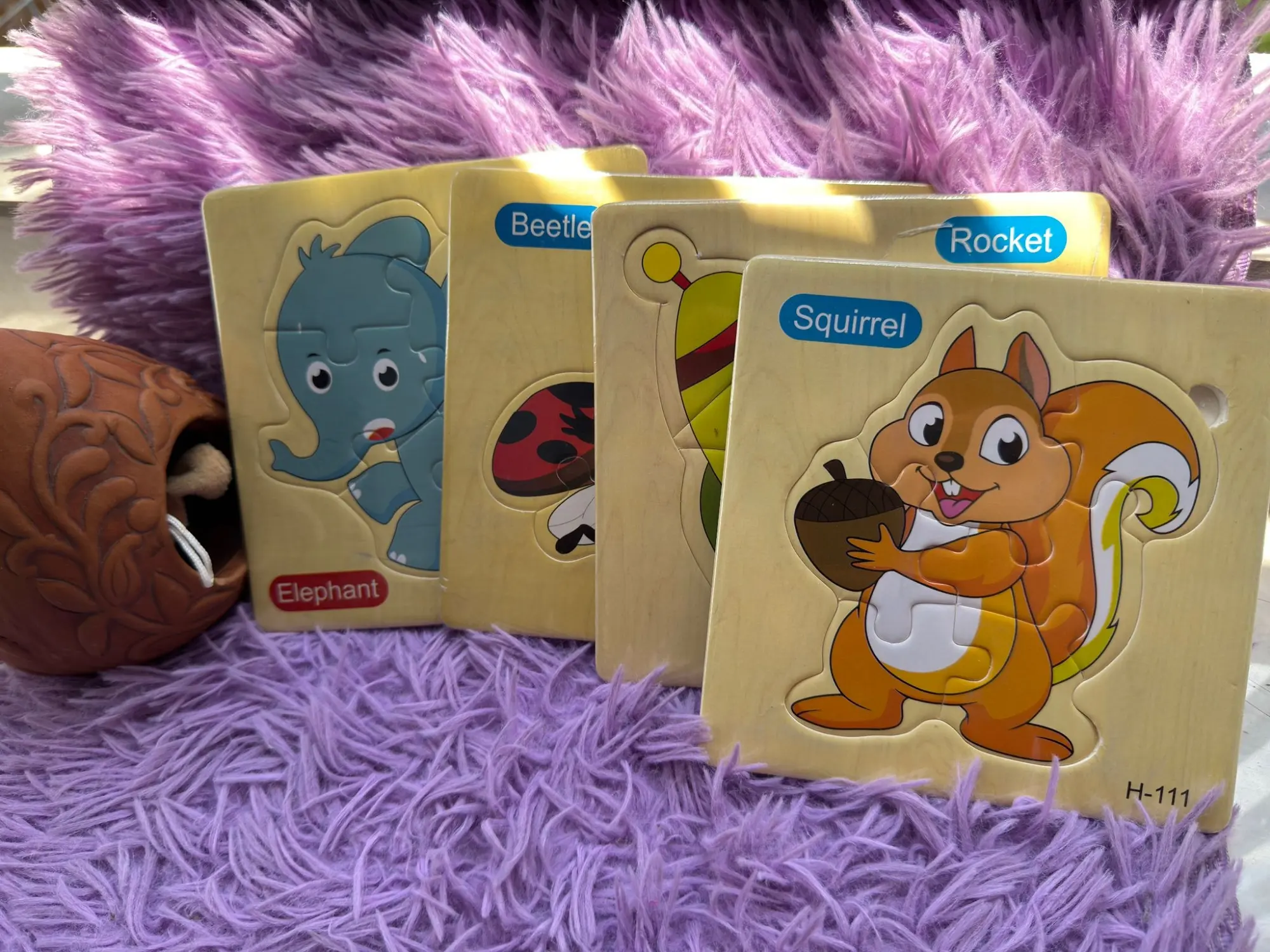 Picture of Puzzle Toy For Kids-3D Jigsaw Puzzle Educational Toy For Children- Cartoon Animal Vehicle Intelligence Puzzles - Multicolor