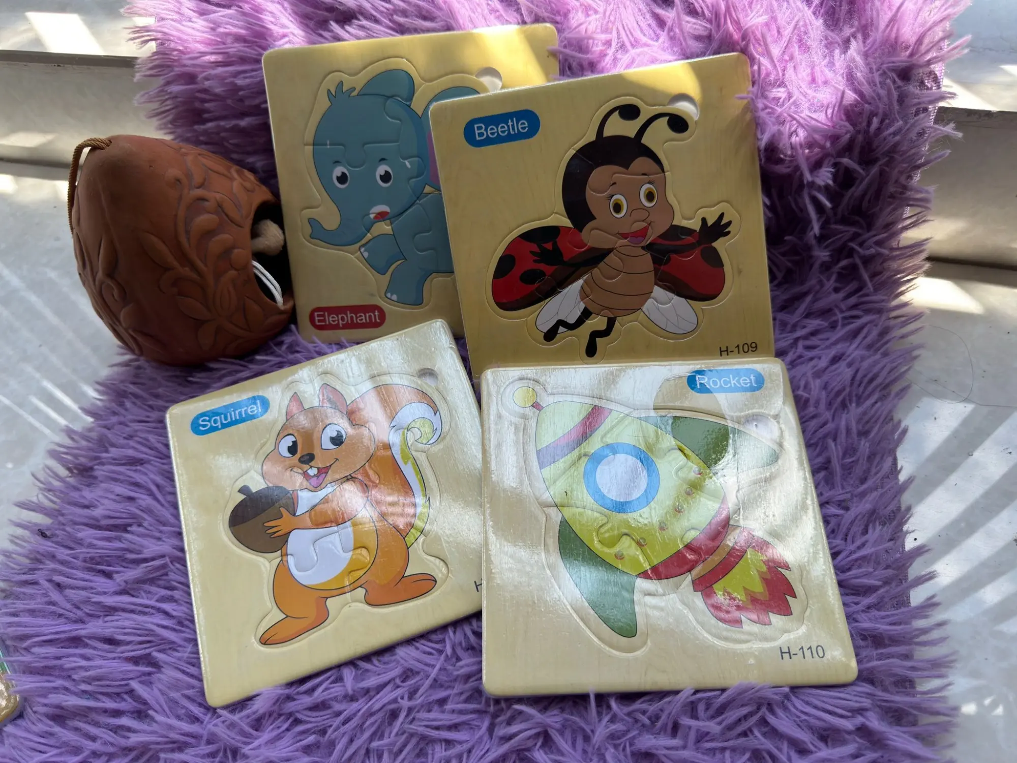 Picture of Puzzle Toy For Kids-3D Jigsaw Puzzle Educational Toy For Children- Cartoon Animal Vehicle Intelligence Puzzles - Multicolor