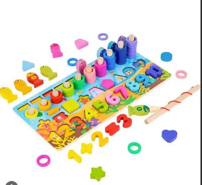 Picture of Kids Montessori Math Toys – Educational Wooden Puzzle for Toddlers