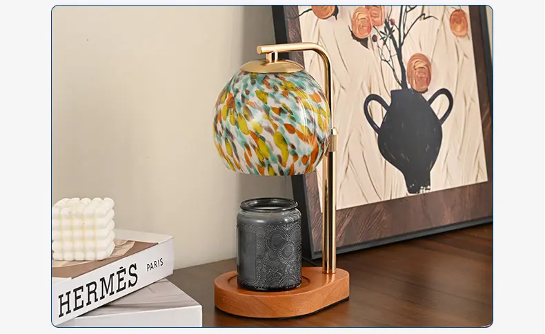 Picture of Table lamp Incense Lamp Melted Wax Lamp Bedside Table Lamp Bedroom Birthday Gift Sleeping Atmosphere Nightlight Candle Melted Candle - Gold