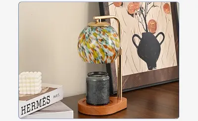 Picture of Table lamp Incense Lamp Melted Wax Lamp Bedside Table Lamp Bedroom Birthday Gift Sleeping Atmosphere Nightlight Candle Melted Candle - Gold