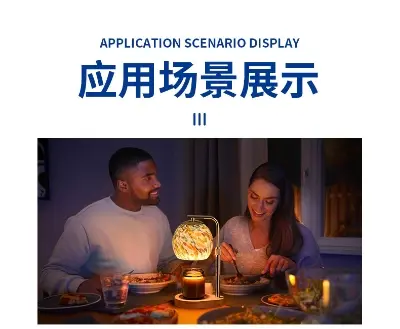 Picture of Table lamp Incense Lamp Melted Wax Lamp Bedside Table Lamp Bedroom Birthday Gift Sleeping Atmosphere Nightlight Candle Melted Candle - Gold