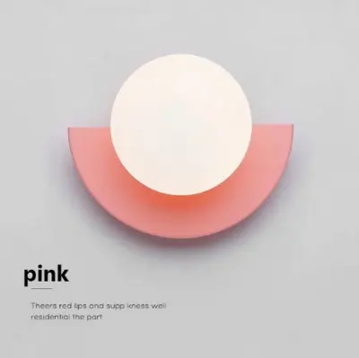 Picture of Modern Simple Colorful Wall Lamp Macaron Kidsren's Room  Living Room Background Wall Led Lamps