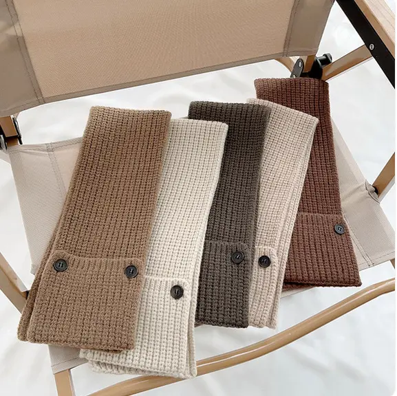 Picture of Autumn & Winter Kids’ Warm Scarf – Simple Pure Color, Versatile Knit for Boys and Girls, Baby Knitted Scarf, Korean Trend