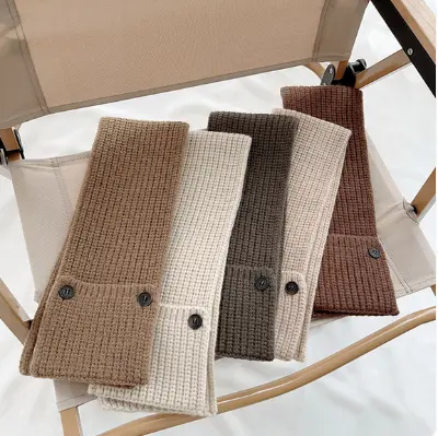 Picture of Autumn & Winter Kids’ Warm Scarf – Simple Pure Color, Versatile Knit for Boys and Girls, Baby Knitted Scarf, Korean Trend