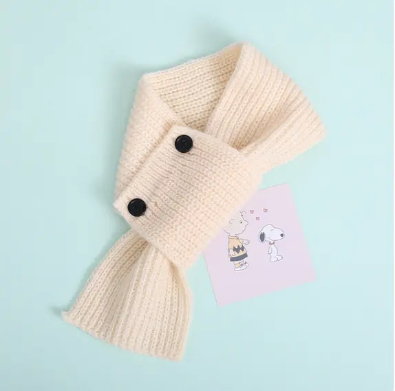 Picture of Autumn & Winter Kids’ Warm Scarf – Simple Pure Color, Versatile Knit for Boys and Girls, Baby Knitted Scarf, Korean Trend