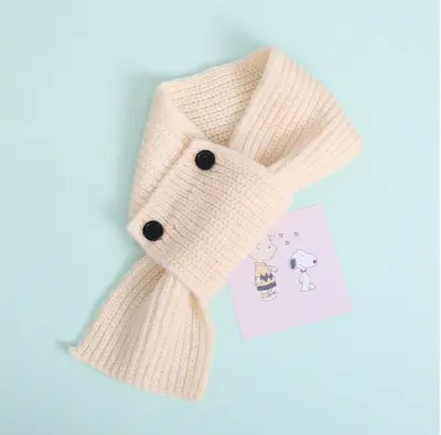Picture of Autumn & Winter Kids’ Warm Scarf – Simple Pure Color, Versatile Knit for Boys and Girls, Baby Knitted Scarf, Korean Trend
