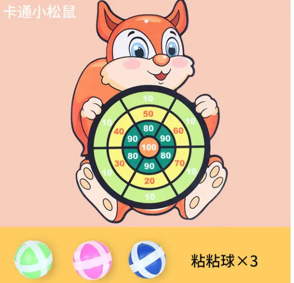 Picture of Montessori Dart Board Target Sports Game Toys For Children 4 To 6 Years Old Outdoor Toy Child Indoor Girls Sticky Ball Boys Gift
