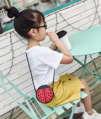 Picture of Girls Trendy Insect & Bug Crossbody Sling Bag | Ladybug, Bumblebee,  Mini PU Leather Coin Purse for Kids
