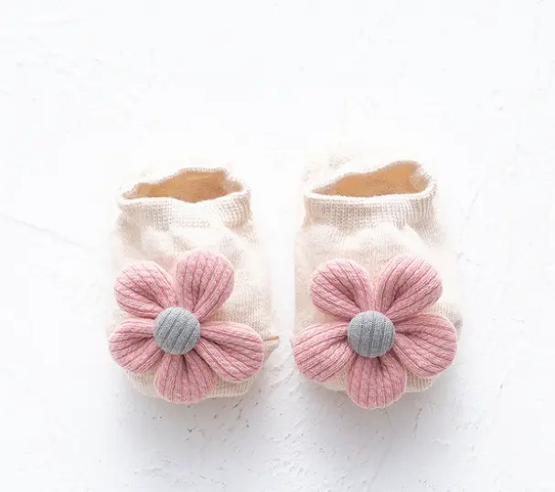 Picture of Newborn (0-12 months) Baby Ankel Socks set flower Soft floor socks sweet flooral Princess socks