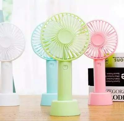 Picture of Hand Fan Mini Portable Handheld Fan Multicolor USB Rechargeable Desktop Fan For Indoor Outdoor Travel