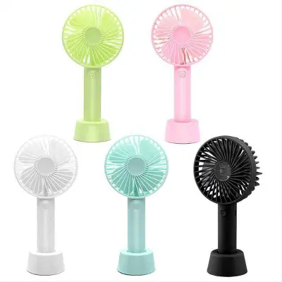 Picture of Hand Fan Mini Portable Handheld Fan Multicolor USB Rechargeable Desktop Fan For Indoor Outdoor Travel