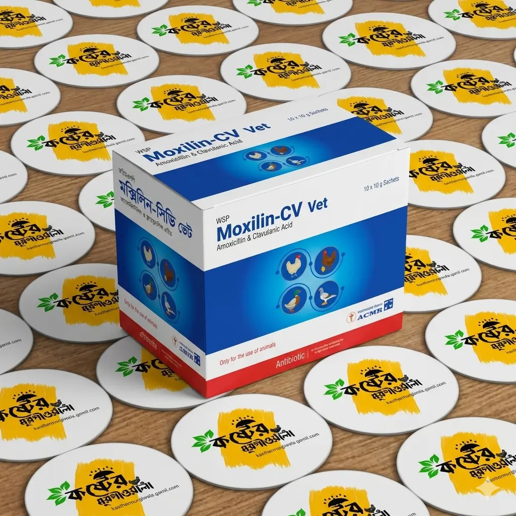 Picture of Moxilin-CV Vet (10x10gm) Amoxicillin & Clavulanic Acid Powder