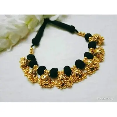 Picture of Gorgeous Party Wear Antique Silver locket Pendant Necklace / Chain Necklace / Choker Necklace for Women / Jewelry set for women Necklace - Multicolor