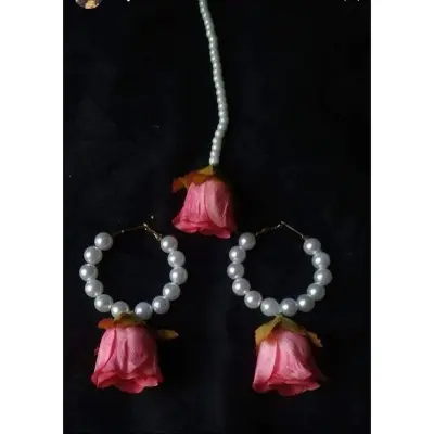 Picture of Artificial Flower Gorgeous Bridal Set3 Piece set - Multicolor