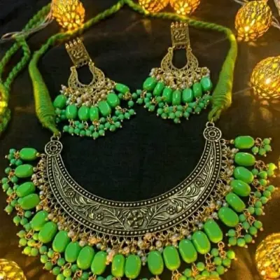 Picture of Beautiful  Antic jwellery sets  for women - Multicolor