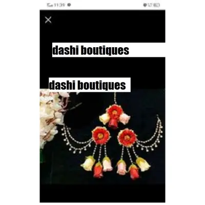 Picture of antiques earrings and tiqli for women