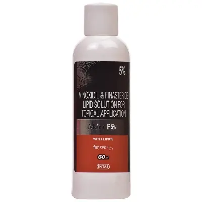 Picture of Morr F 5% - Bottle of 60ml Solution with Minoxidil and Finasteride