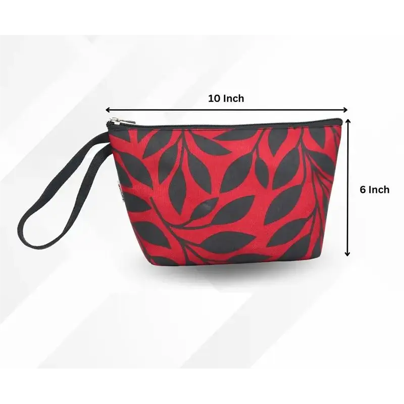 Picture of Pouch Makeup Bag Maroon - Maroon