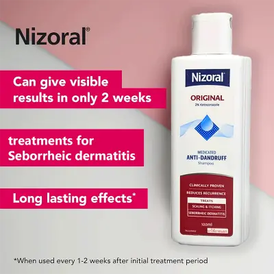 Picture of Nizoral Original 2% Ketoconazole Medicated Anti-Dandruff Shampoo - 200 ML