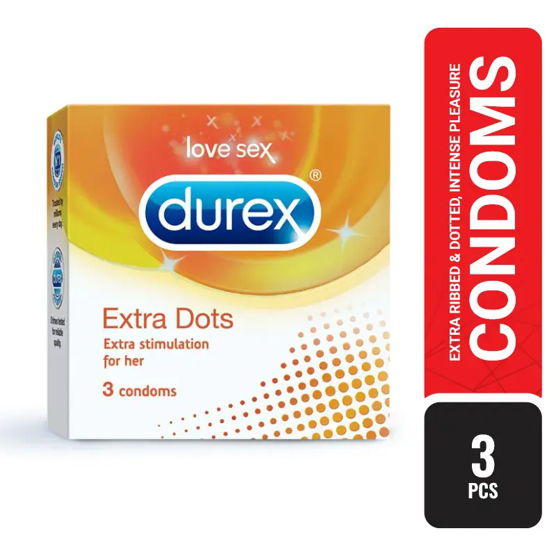 Picture of Durex Extra Dots extra simulation Condom -3 pcs