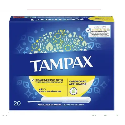 Picture of Tampax Regular With CardBoard Applicator - 20 Pcs Of Pack