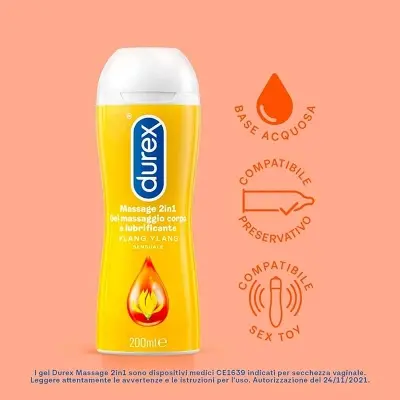 Picture of Durex massage & Play 2 in 1 Lubricant -200 ML