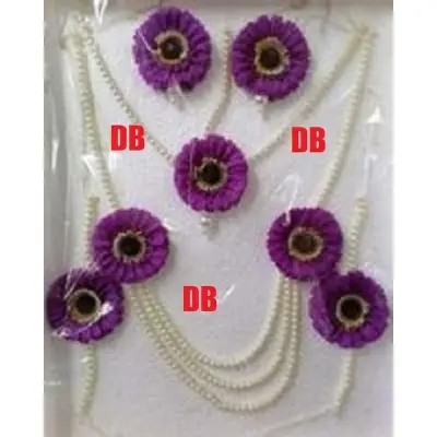 Picture of Artificial Flower Gorgeous Bridal Set 9 pc