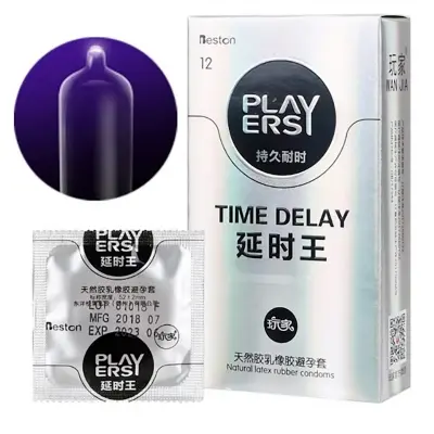 Picture of Play Easy Time Delay (Silver ) Condom -12 Pcs - Silver