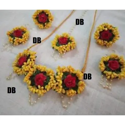 Picture of Artificial Flower Gorgeous Bridal Set 5 Piece set