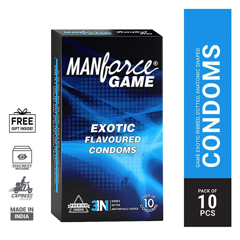 Picture of Manforce Game Exotic Flavoured Condom-10 Pcs